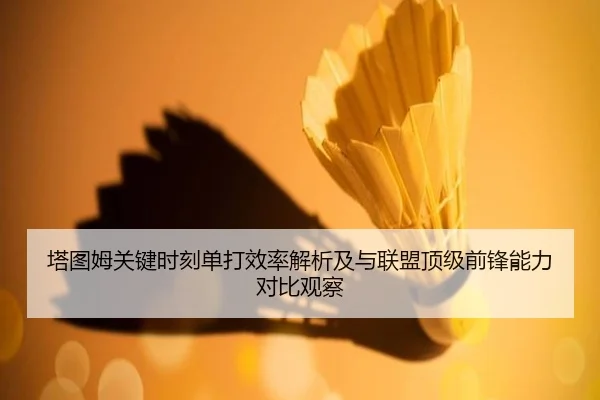 塔图姆关键时刻单打效率解析及与联盟顶级前锋能力对比观察